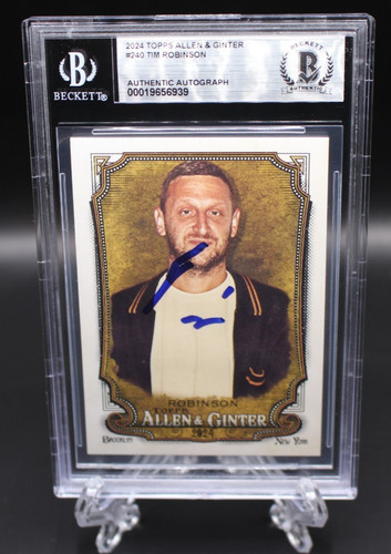 Tim robinson signed 2024 topps - signed,